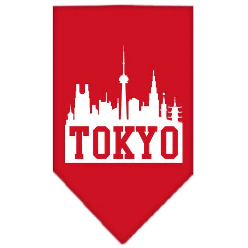 Pet and Dog Bandana Screen Printed, "Tokyo Skyline" - Image 7