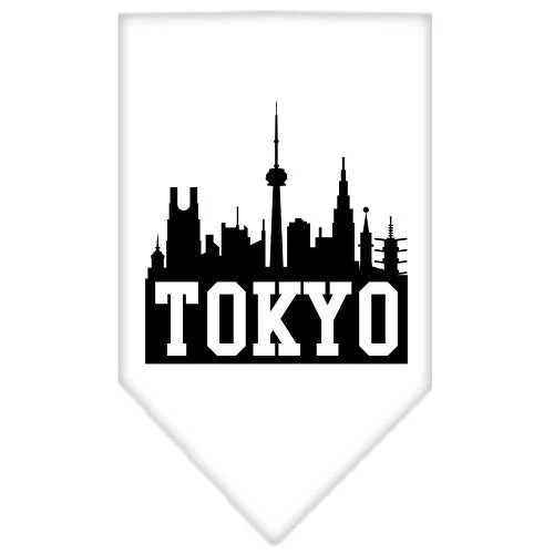 Pet and Dog Bandana Screen Printed, "Tokyo Skyline" - Image 9