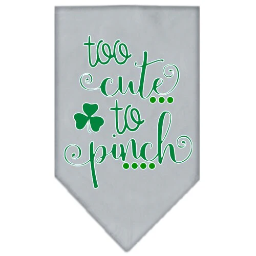 Pet and Dog Bandana Screen Printed, "Too Cute To Pinch" - Image 5