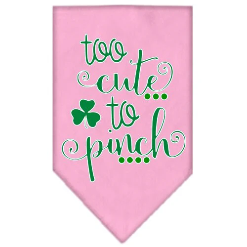 Pet and Dog Bandana Screen Printed, "Too Cute To Pinch" - Image 6