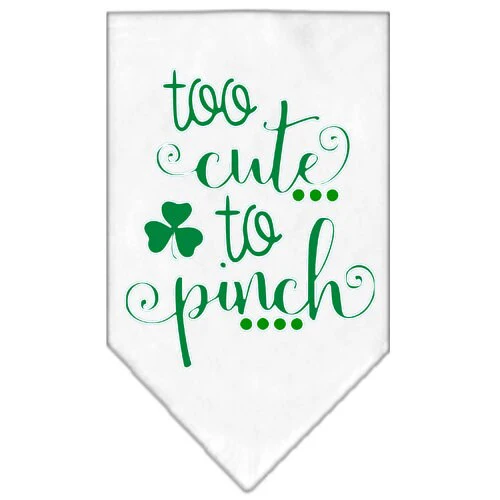 Pet and Dog Bandana Screen Printed, "Too Cute To Pinch" - Image 7