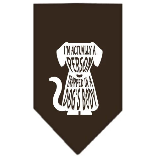 Pet and Dog Bandana Screen Printed, "Trapped In A Dog's Body" - Image 10