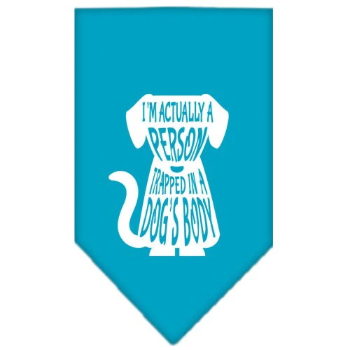 Pet and Dog Bandana Screen Printed, "Trapped In A Dog's Body" - Image 5