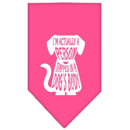 Pet and Dog Bandana Screen Printed, "Trapped In A Dog's Body" - Image 7