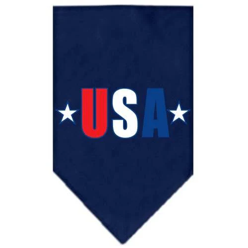 Pet and Dog Bandana Screen Printed, "USA Star" - Image 3