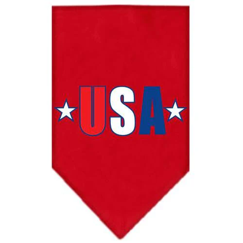 Pet and Dog Bandana Screen Printed, "USA Star" - Image 4