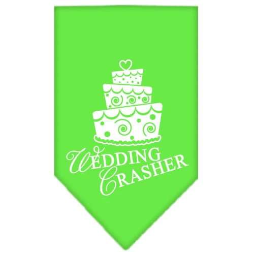 Pet and Dog Bandana Screen Printed, "Wedding Crasher" - Image 10
