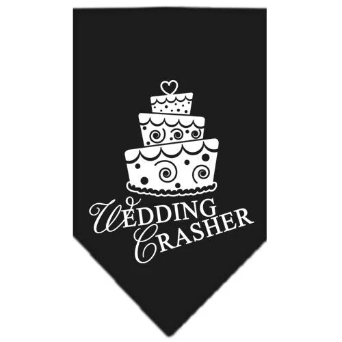Pet and Dog Bandana Screen Printed, "Wedding Crasher" - Image 2