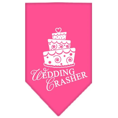 Pet and Dog Bandana Screen Printed, "Wedding Crasher" - Image 3