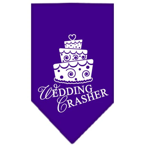 Pet and Dog Bandana Screen Printed, "Wedding Crasher" - Image 4