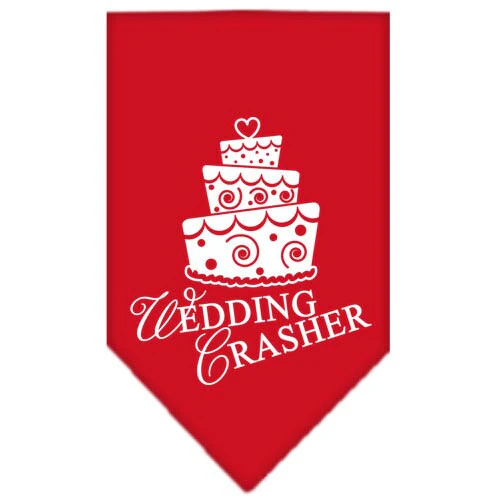 Pet and Dog Bandana Screen Printed, "Wedding Crasher" - Image 8