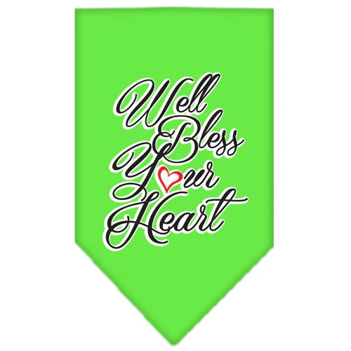Pet and Dog Bandana Screen Printed, "Well Bless Your Heart" - Image 10