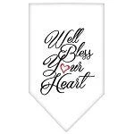Pet and Dog Bandana Screen Printed, "Well Bless Your Heart" - Image 3