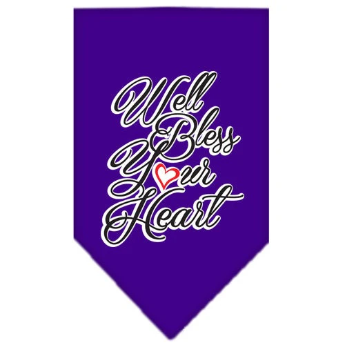 Pet and Dog Bandana Screen Printed, "Well Bless Your Heart" - Image 8