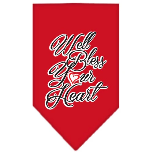 Pet and Dog Bandana Screen Printed, "Well Bless Your Heart" - Image 9