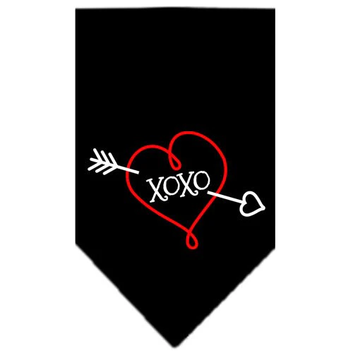 Pet and Dog Bandana Screen Printed, "XOXO" - Image 2