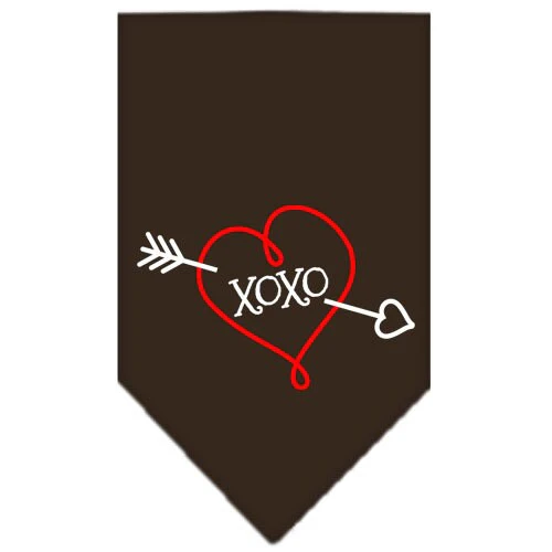 Pet and Dog Bandana Screen Printed, "XOXO" - Image 7