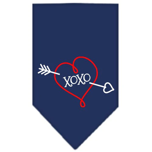 Pet and Dog Bandana Screen Printed, "XOXO" - Image 9
