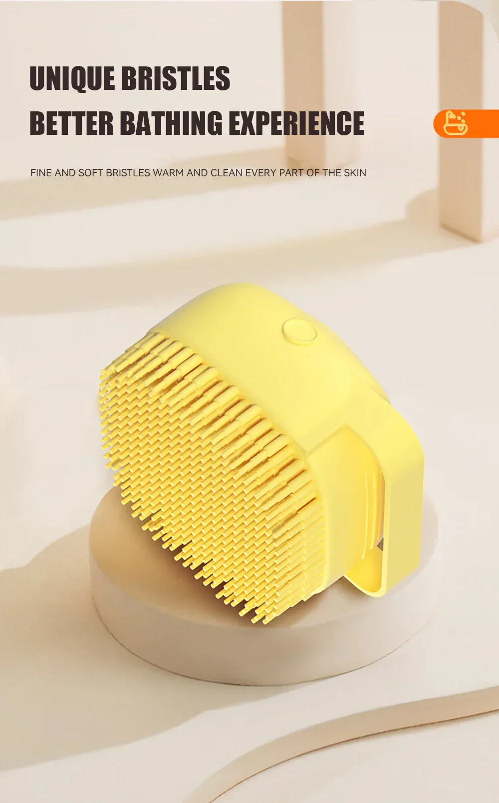 Pet Bathing Brush with Shampoo Dispenser - Image 12