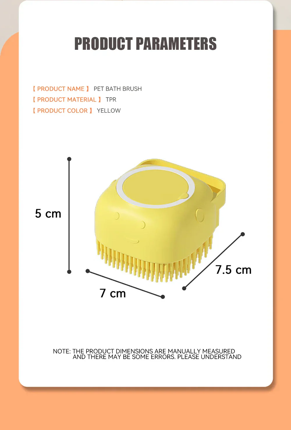 Pet Bathing Brush with Shampoo Dispenser - Image 13