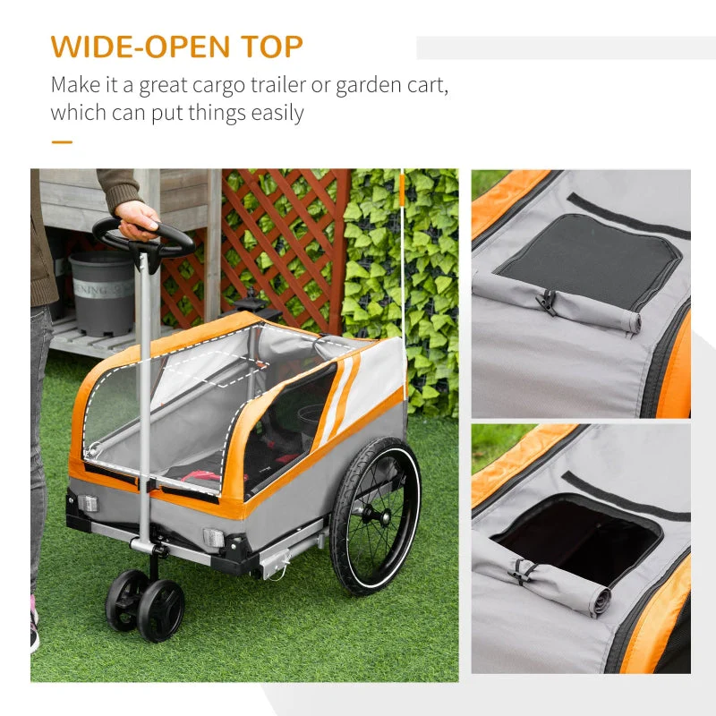 Pet Bike Trailer 2-in-1 Travel Stroller - Image 16