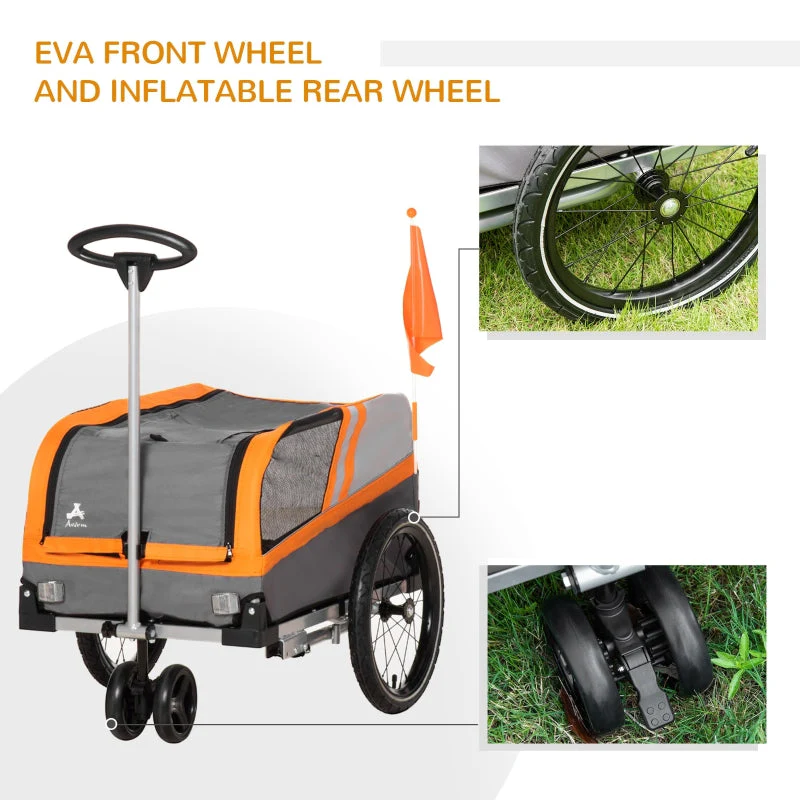 Pet Bike Trailer 2-in-1 Travel Stroller - Image 17