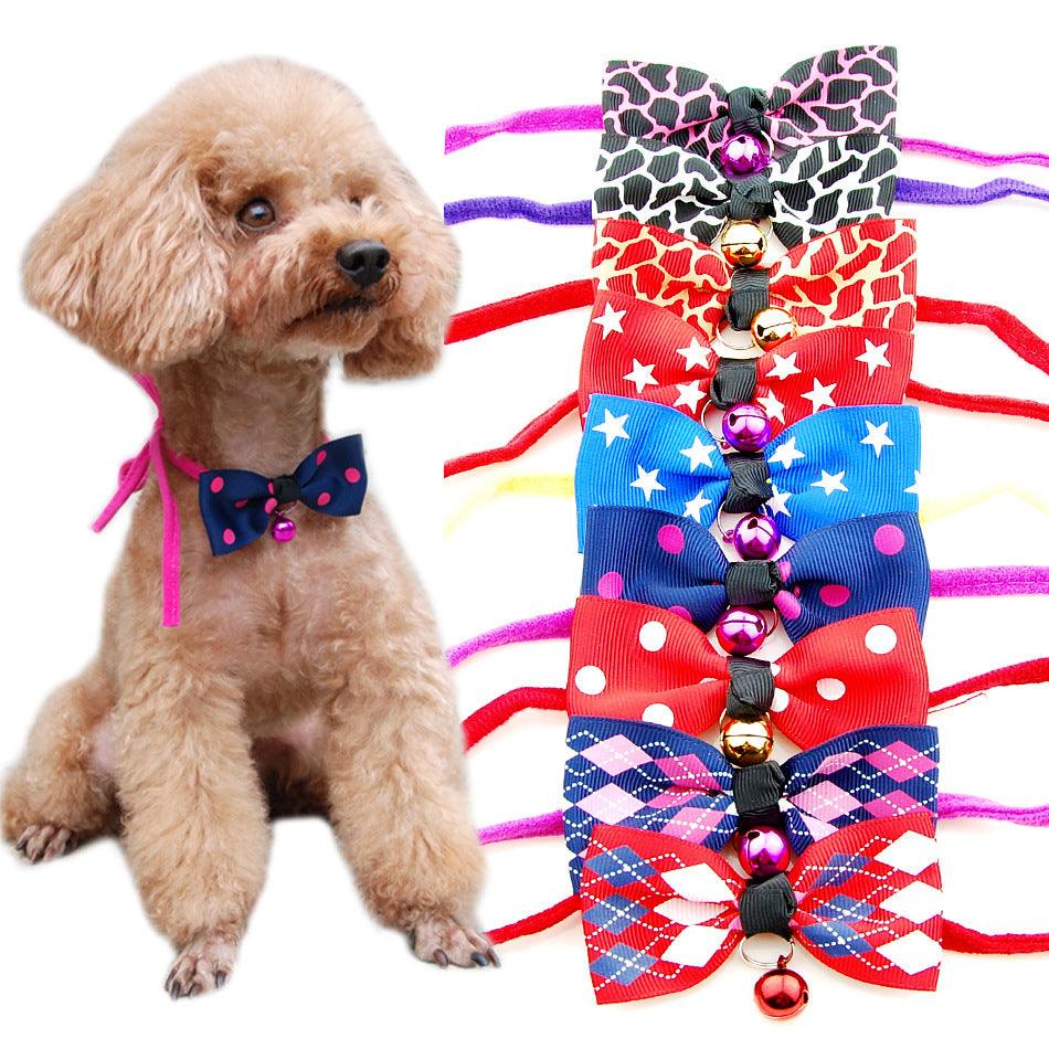 Pet Bow Tie with Adjustable Neckband - Image 2