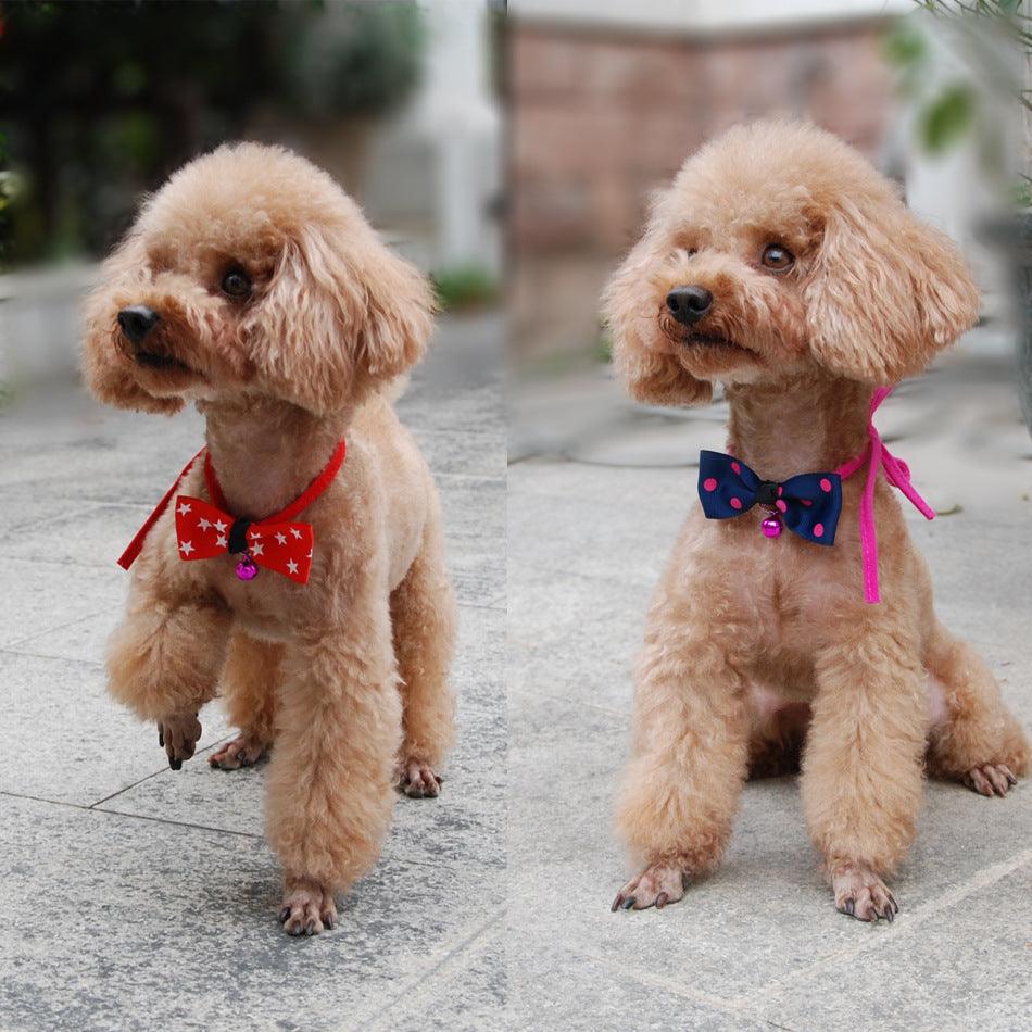 Pet Bow Tie with Adjustable Neckband - Image 3