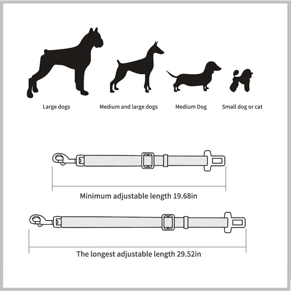 Pet Car Seat Belt Harness – Adjustable Safety Clip for Dogs & Cats - Image 13