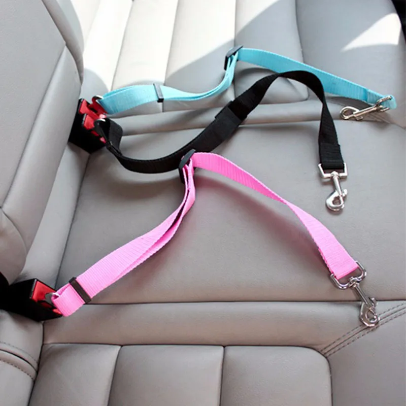 Pet Car Seat Belt Harness – Adjustable Safety Clip for Dogs & Cats - Image 2