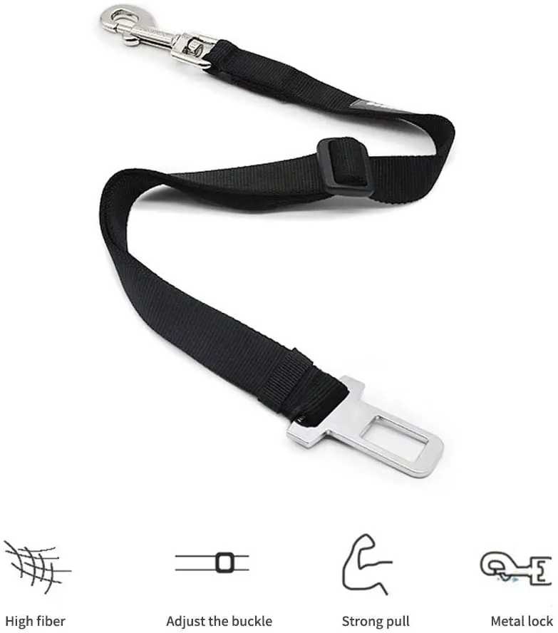 Pet Car Seat Belt Harness – Adjustable Safety Clip for Dogs & Cats - Image 3