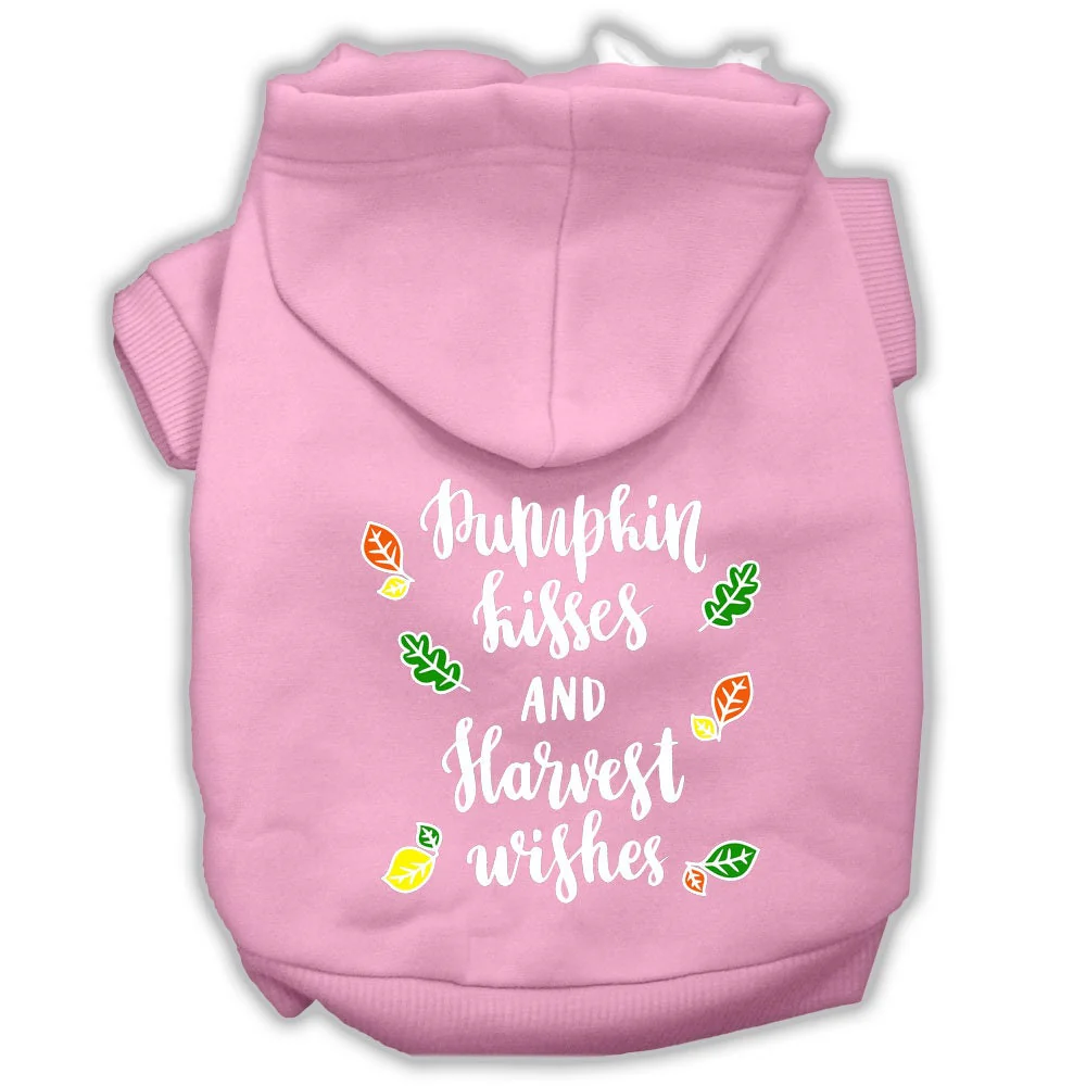 Pet, Dog and Cat Hoodie Screen Printed, "Pumpkin Kisses & Harvest Wishes" - Image 10