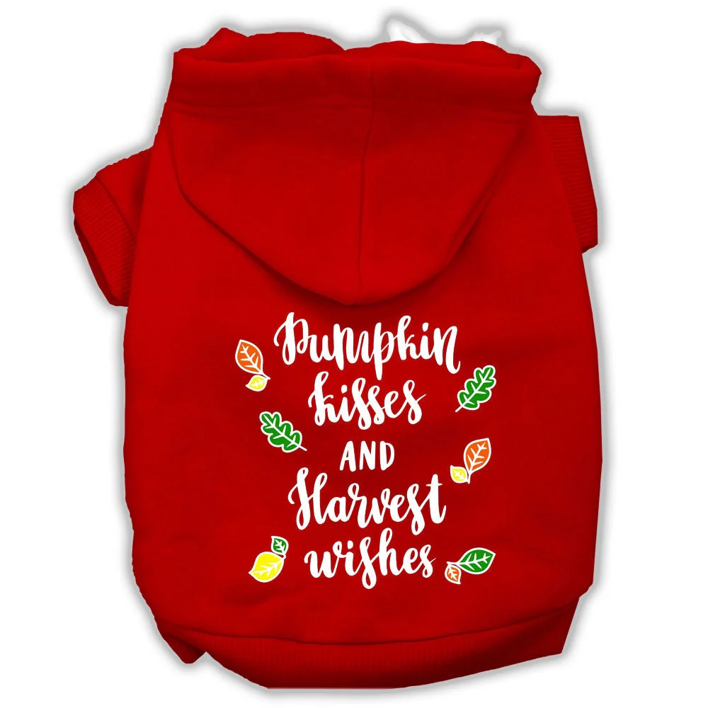 Pet, Dog and Cat Hoodie Screen Printed, "Pumpkin Kisses & Harvest Wishes" - Image 4