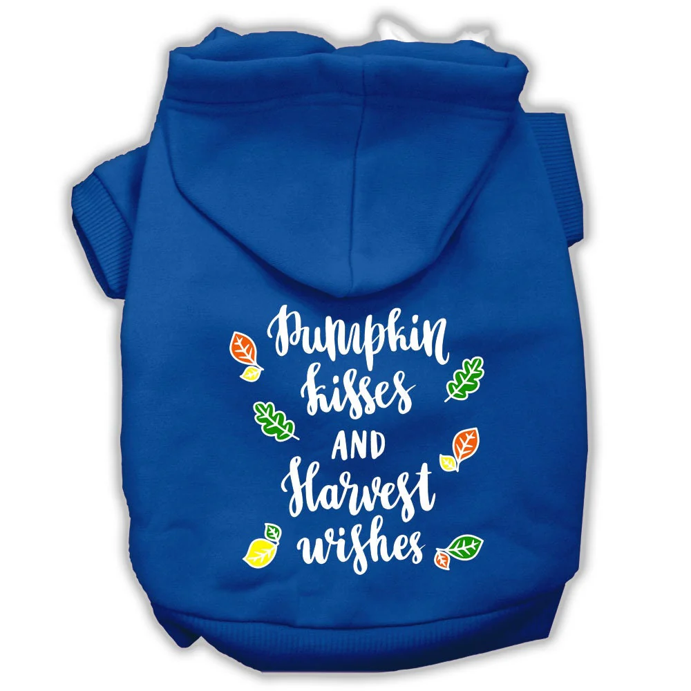 Pet, Dog and Cat Hoodie Screen Printed, "Pumpkin Kisses & Harvest Wishes" - Image 8