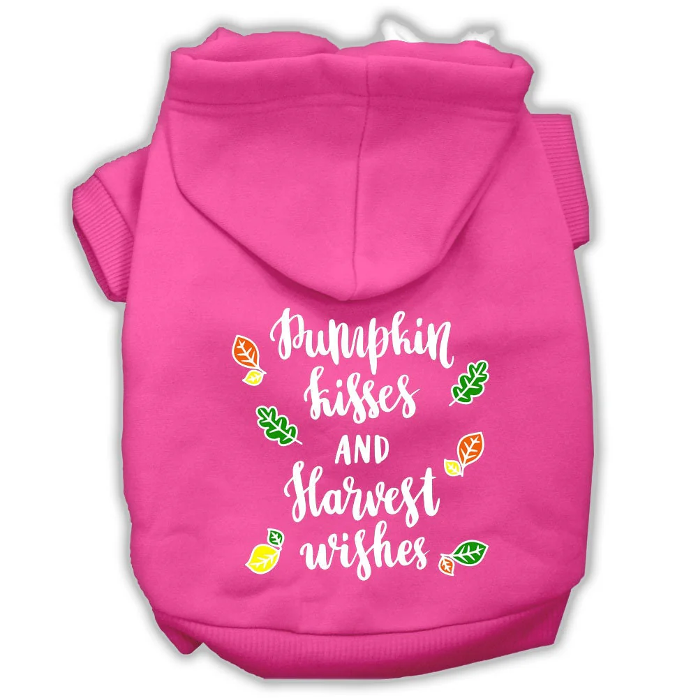 Pet, Dog and Cat Hoodie Screen Printed, "Pumpkin Kisses & Harvest Wishes" - Image 9