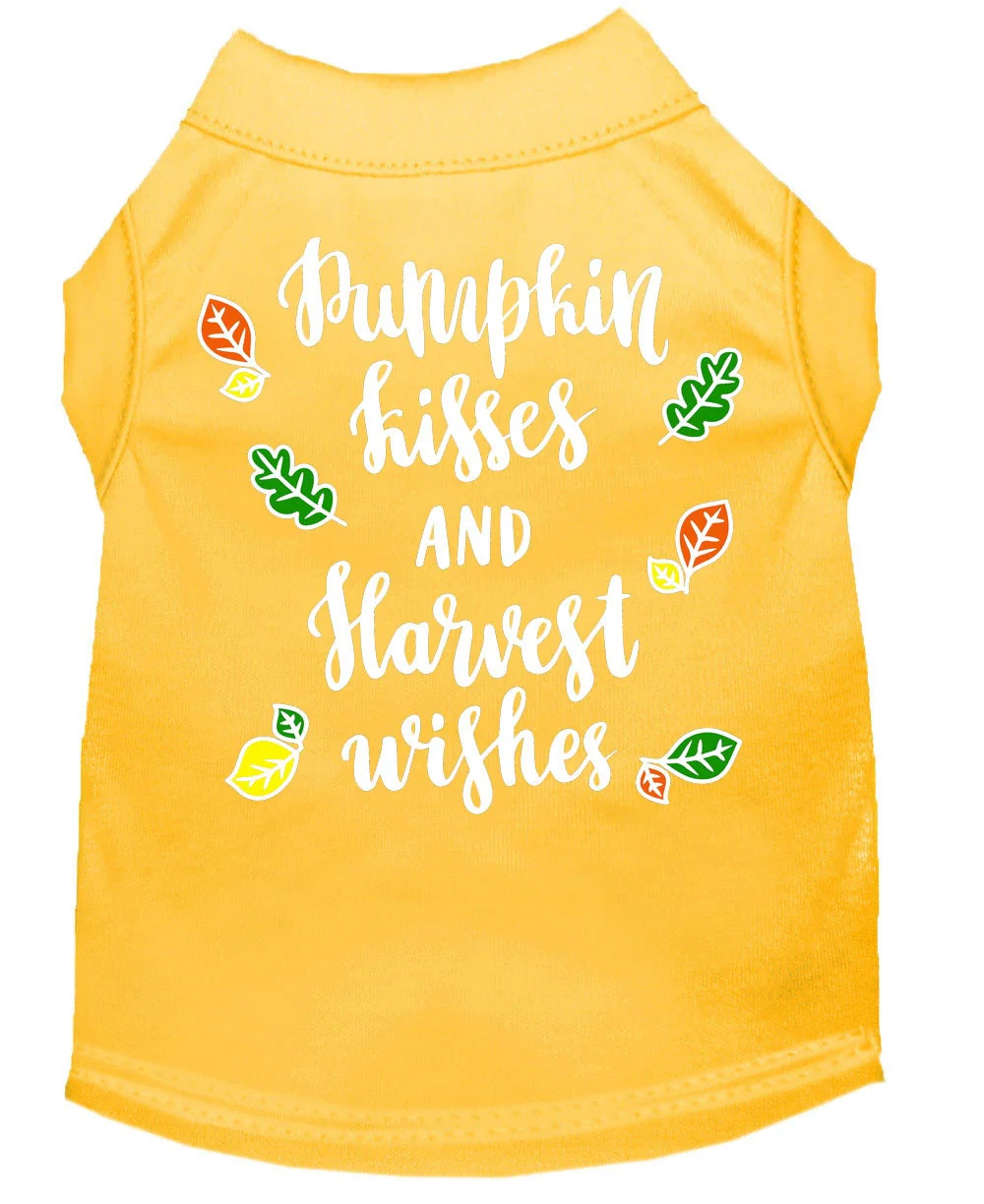 Pet Dog and Cat Shirt Screen Printed, "Pumpkin Kisses & Harvest Wishes" - Image 10