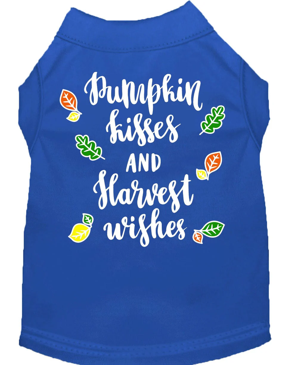 Pet Dog and Cat Shirt Screen Printed, "Pumpkin Kisses & Harvest Wishes" - Image 3