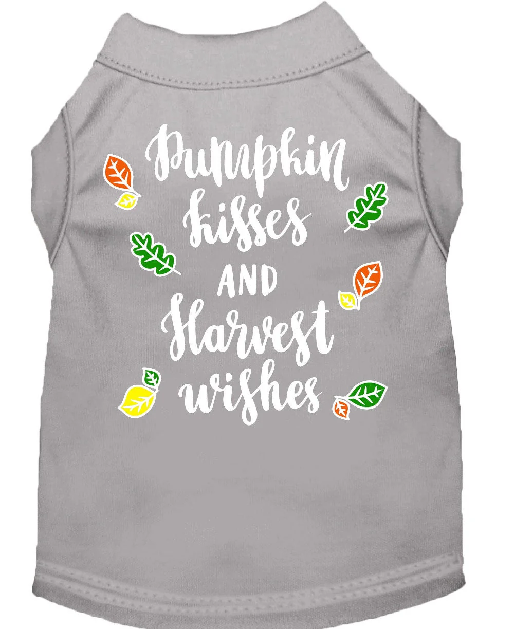 Pet Dog and Cat Shirt Screen Printed, "Pumpkin Kisses & Harvest Wishes" - Image 6