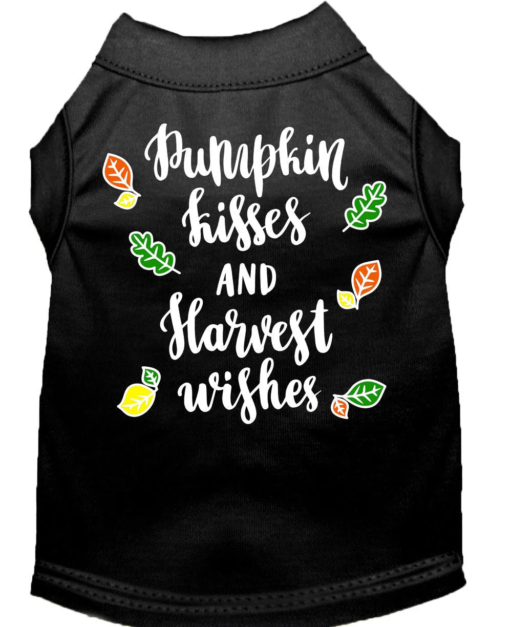 Pet Dog and Cat Shirt Screen Printed, "Pumpkin Kisses & Harvest Wishes" - Image 8