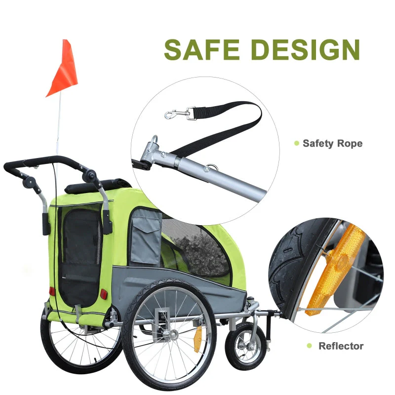 Pet Dog Bicycle Trailer Jogger with Suspension - Image 6