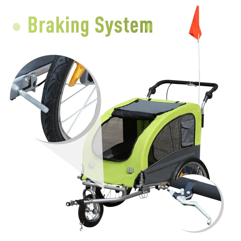 Pet Dog Bicycle Trailer Jogger with Suspension - Image 7