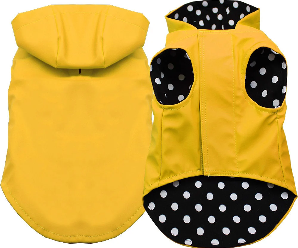 Pet Dog & Cat Hooded Raincoat Blank, Plain - Image 7