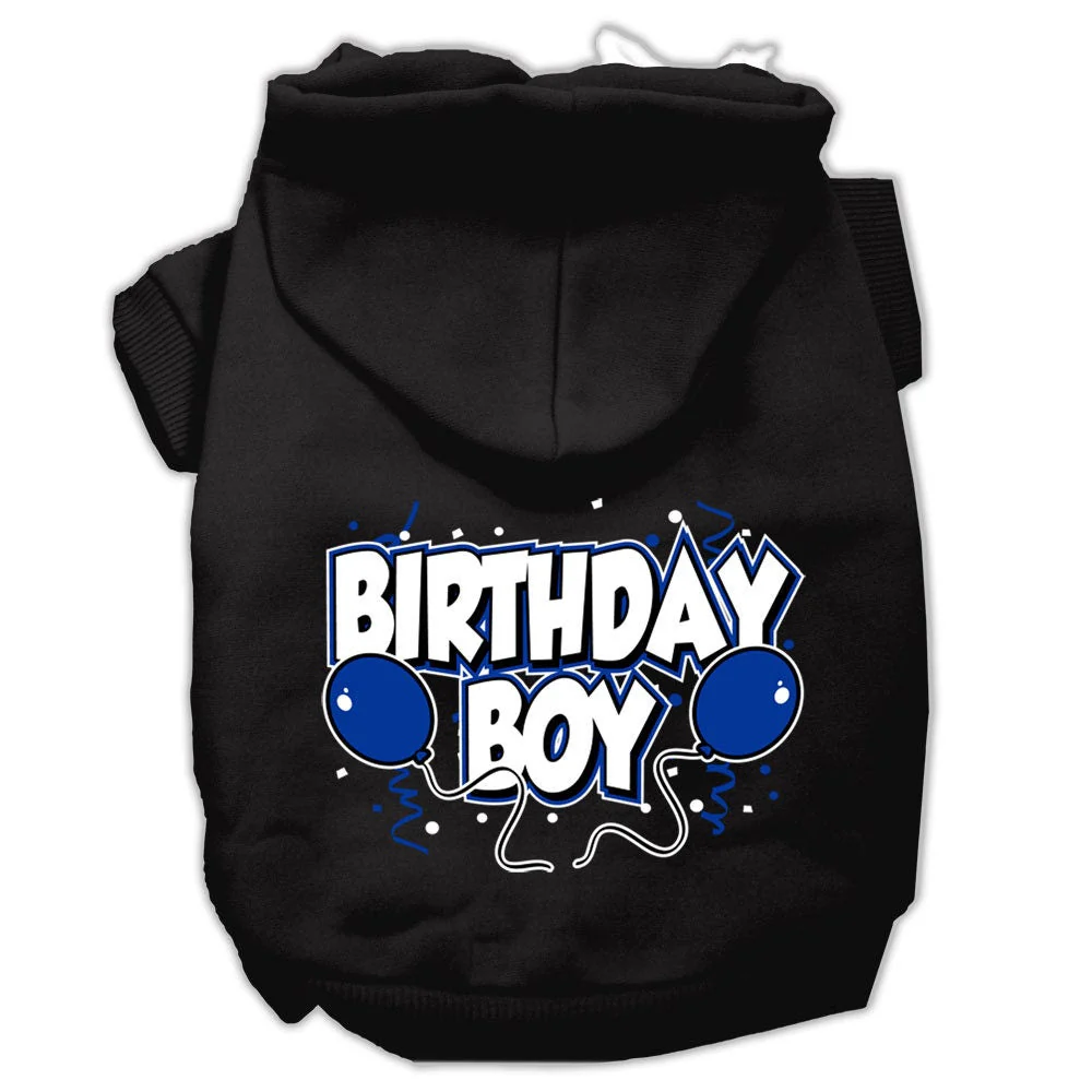 Pet, Dog & Cat Hoodie Screen Printed, "Birthday Boy" - Image 3