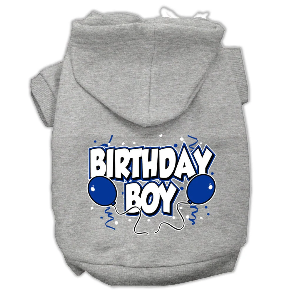Pet, Dog & Cat Hoodie Screen Printed, "Birthday Boy" - Image 4