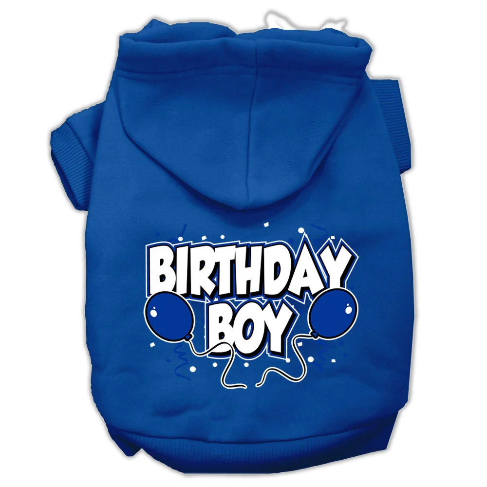 Pet, Dog & Cat Hoodie Screen Printed, "Birthday Boy" - Image 5
