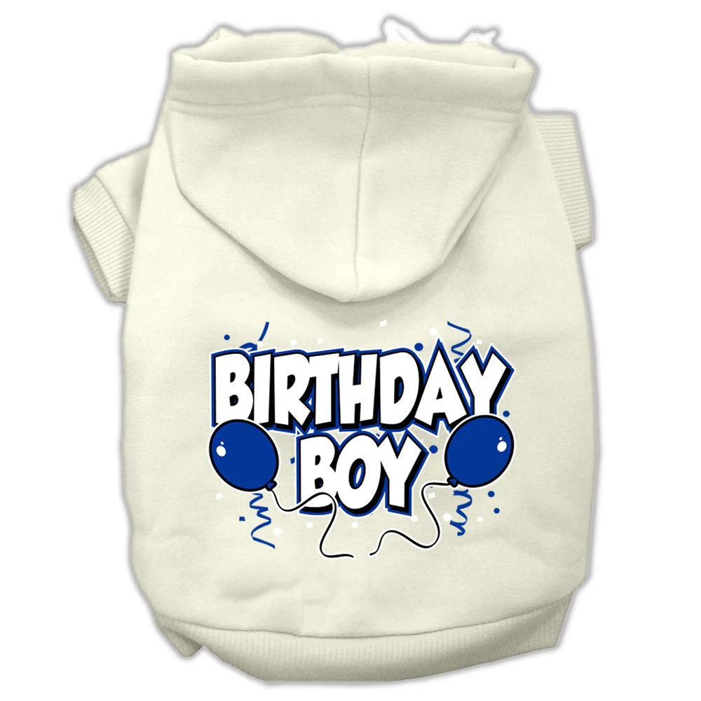 Pet, Dog & Cat Hoodie Screen Printed, "Birthday Boy" - Image 7