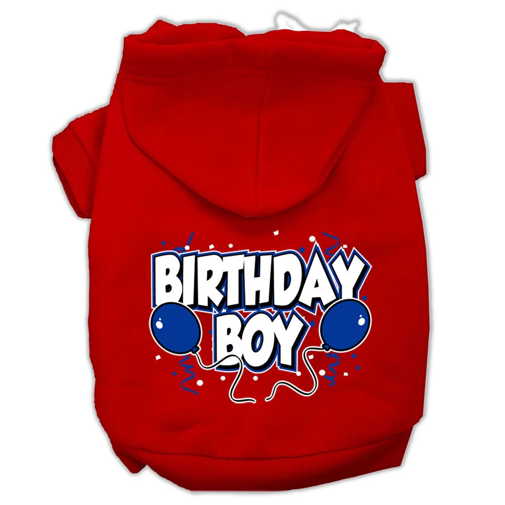 Pet, Dog & Cat Hoodie Screen Printed, "Birthday Boy" - Image 8