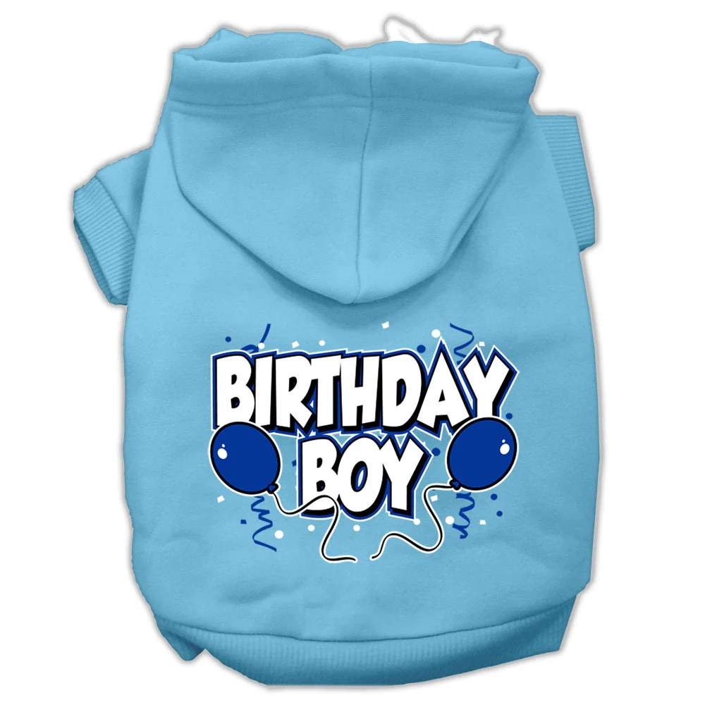 Pet, Dog & Cat Hoodie Screen Printed, "Birthday Boy" - Image 9