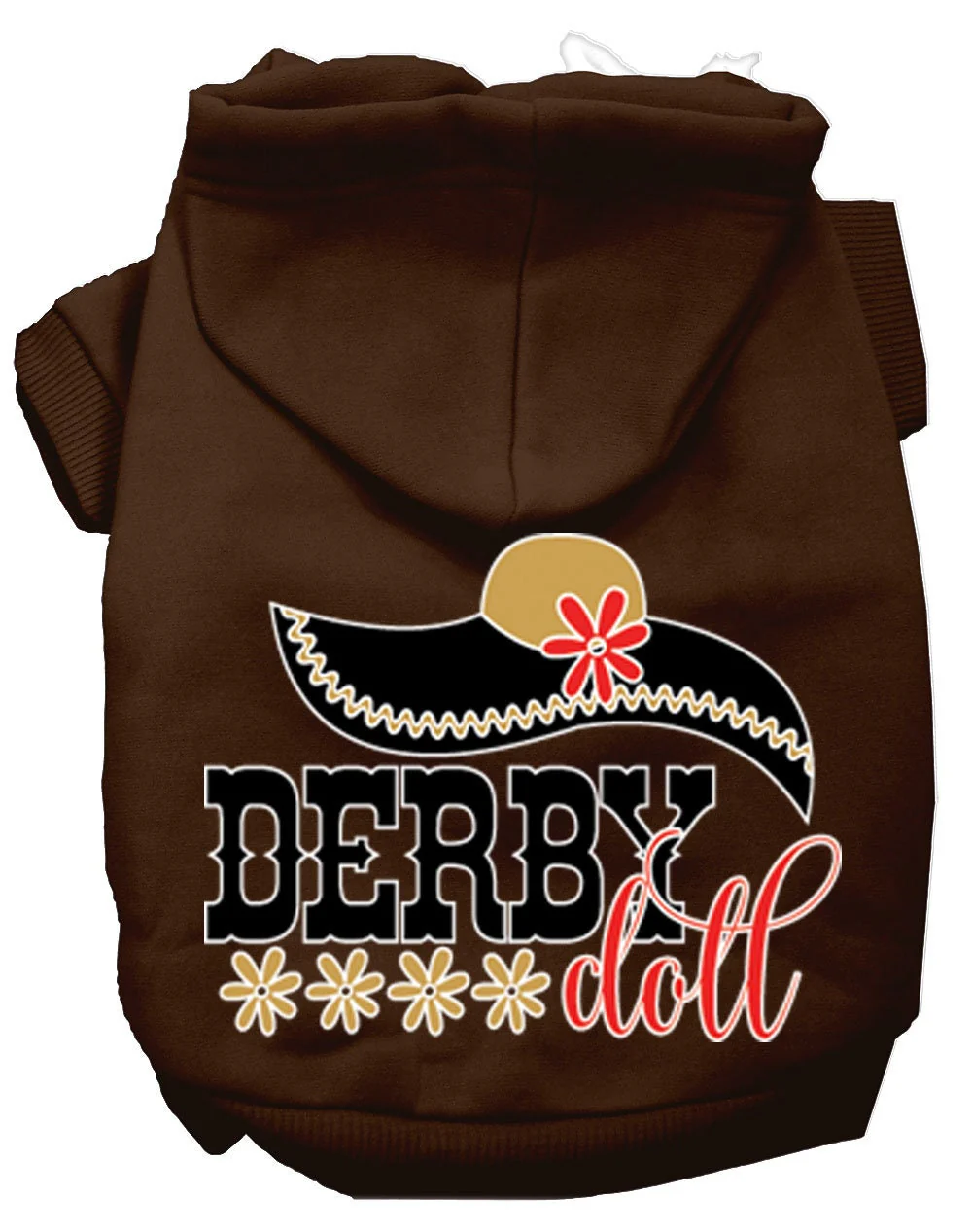 Pet, Dog & Cat Hoodie Screen Printed, "Derby Doll" - Image 10
