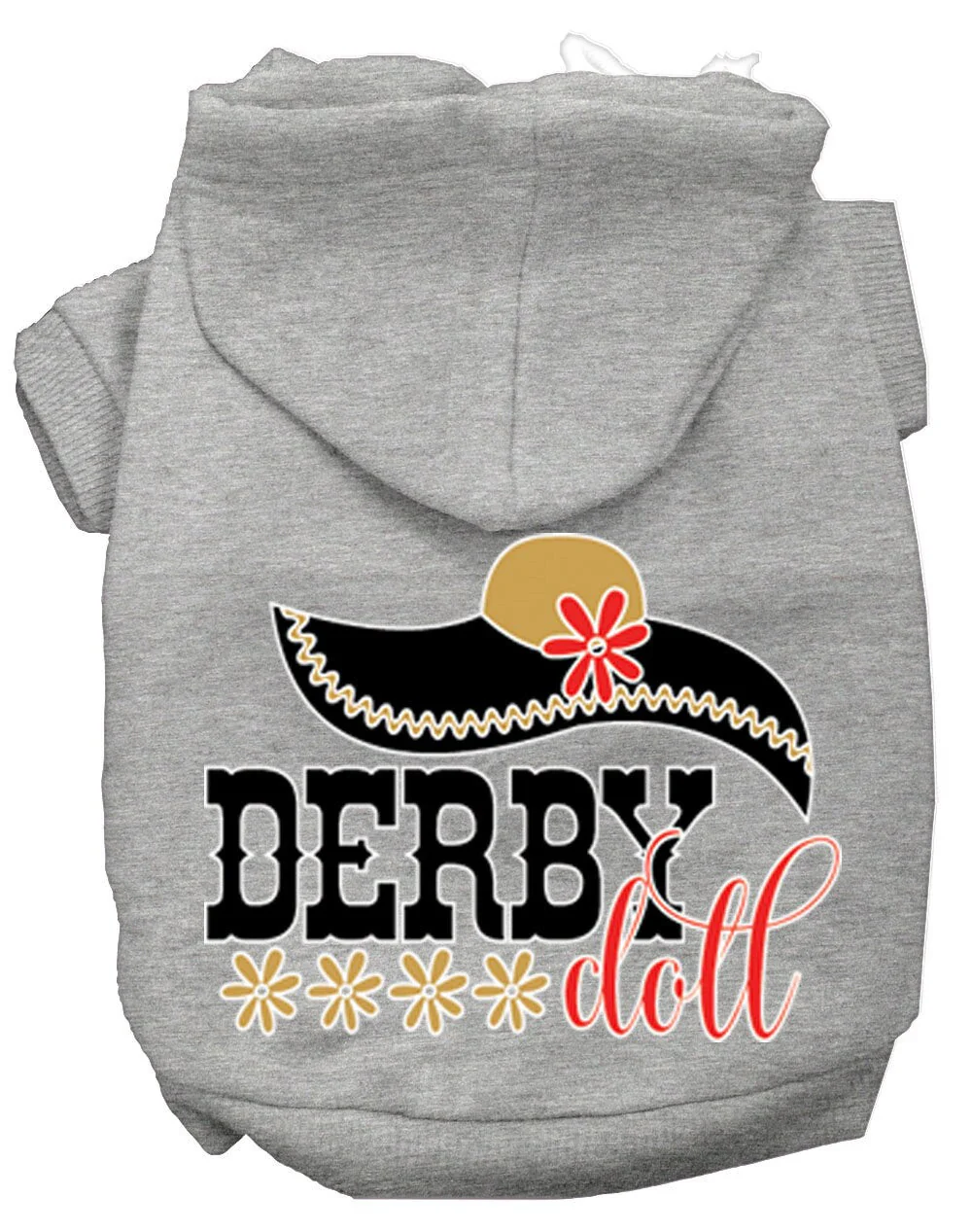 Pet, Dog & Cat Hoodie Screen Printed, "Derby Doll" - Image 6